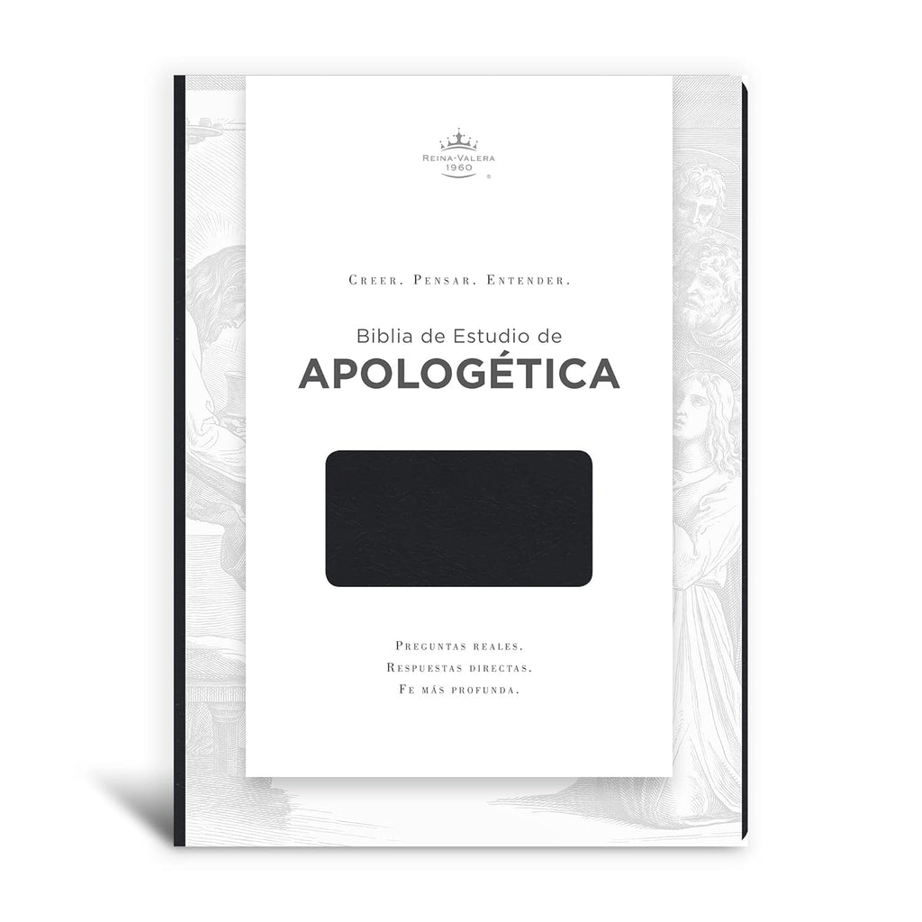 Biblia Reina Valera 1960 de Estudio de Apologética. Imitación piel, negro