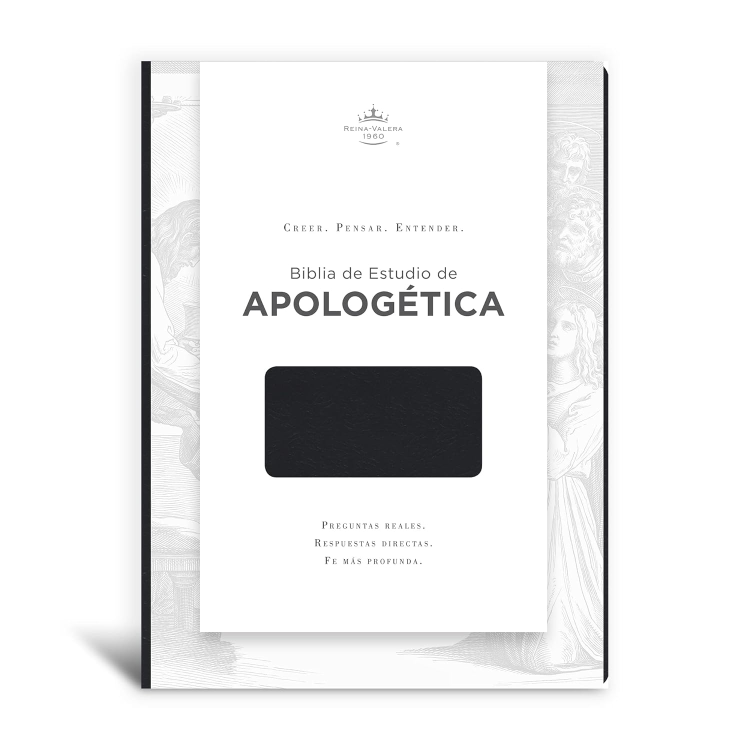Biblia Reina Valera 1960 de Estudio de Apologética. Imitación piel, negro