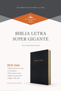 Biblia Reina Valera 1960 Letra súper gigante negro, imitación piel
