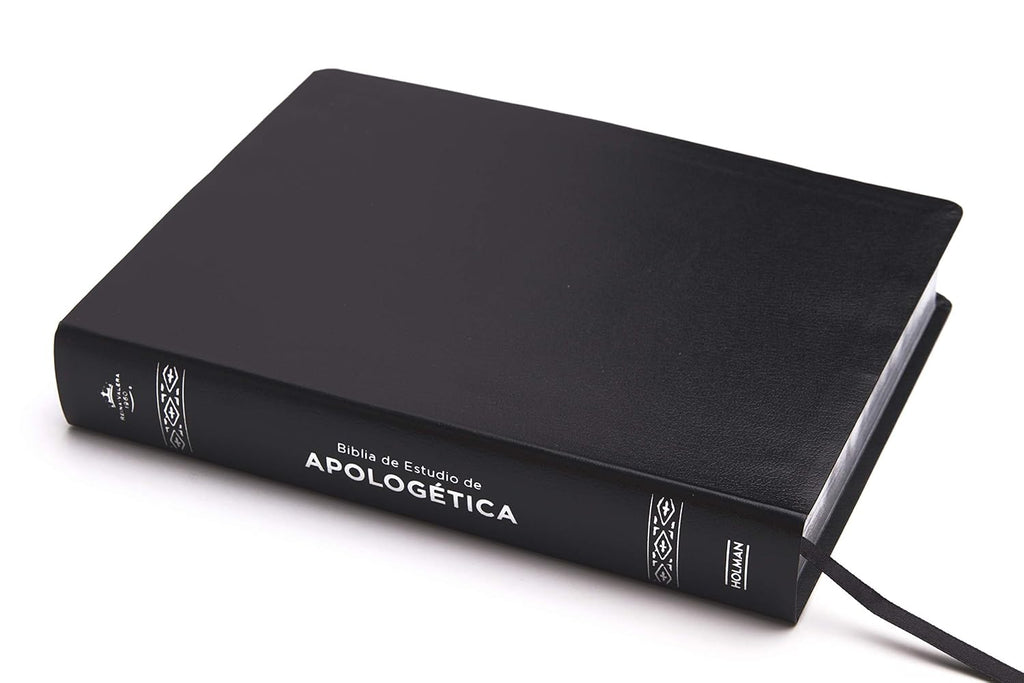 Biblia Reina Valera 1960 de Estudio de Apologética. Imitación piel, negro