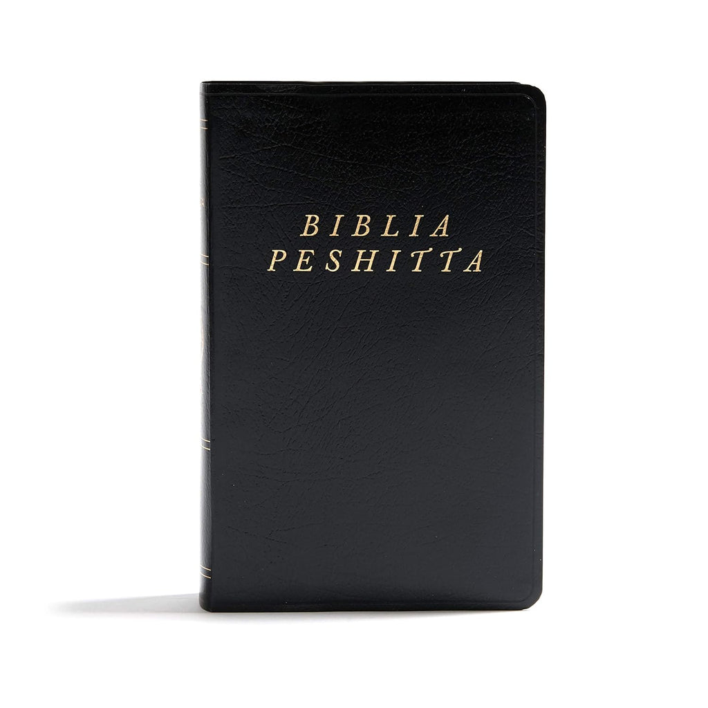 Biblia Peshitta. Imitación piel, negro, con índice