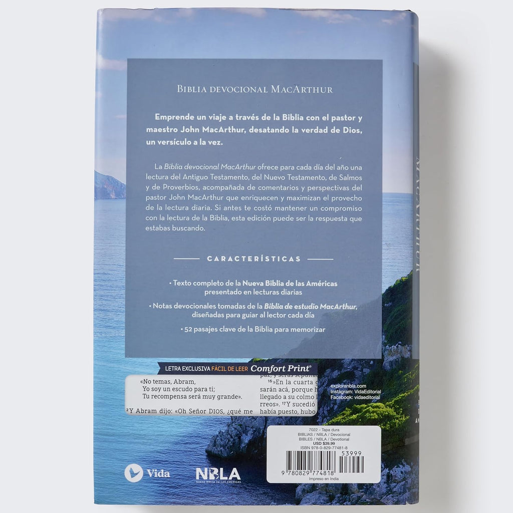 Biblia Devocional MacArthur NBLA (Tapa Dura)