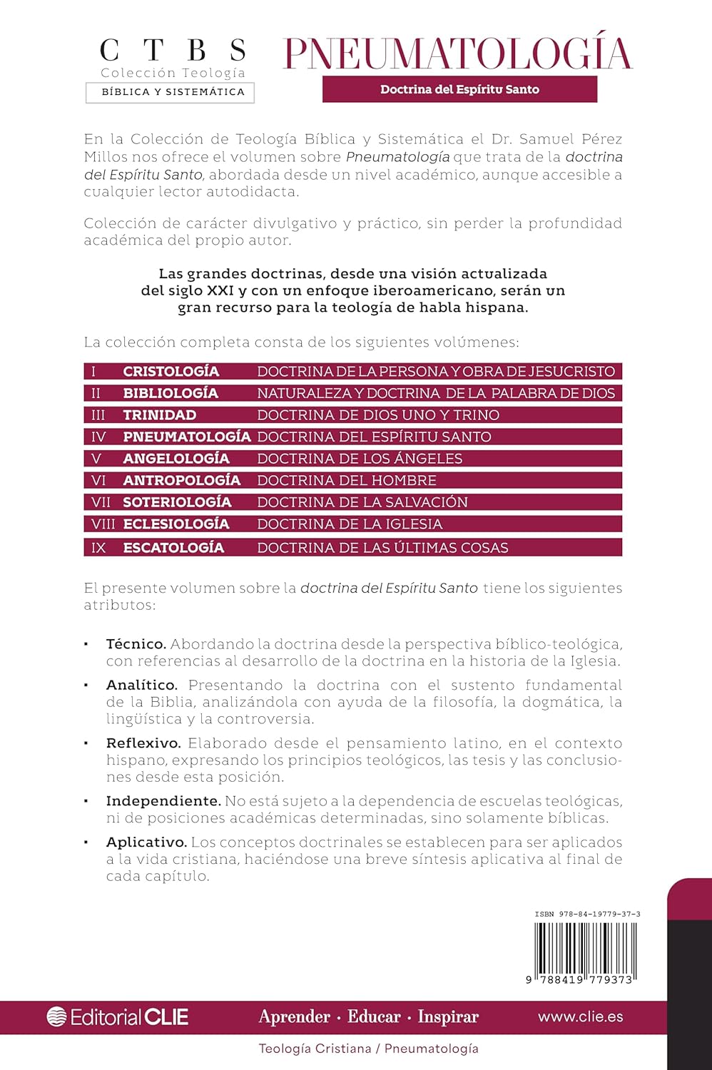 Pneumatología: Doctrina del Espíritu Santo